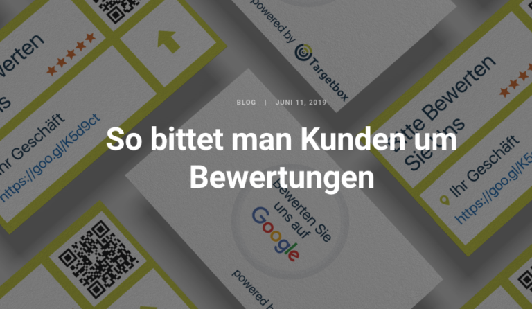 "Bewerten Sie Uns Auf Google" Aufkleber & Flyer — Targetbox